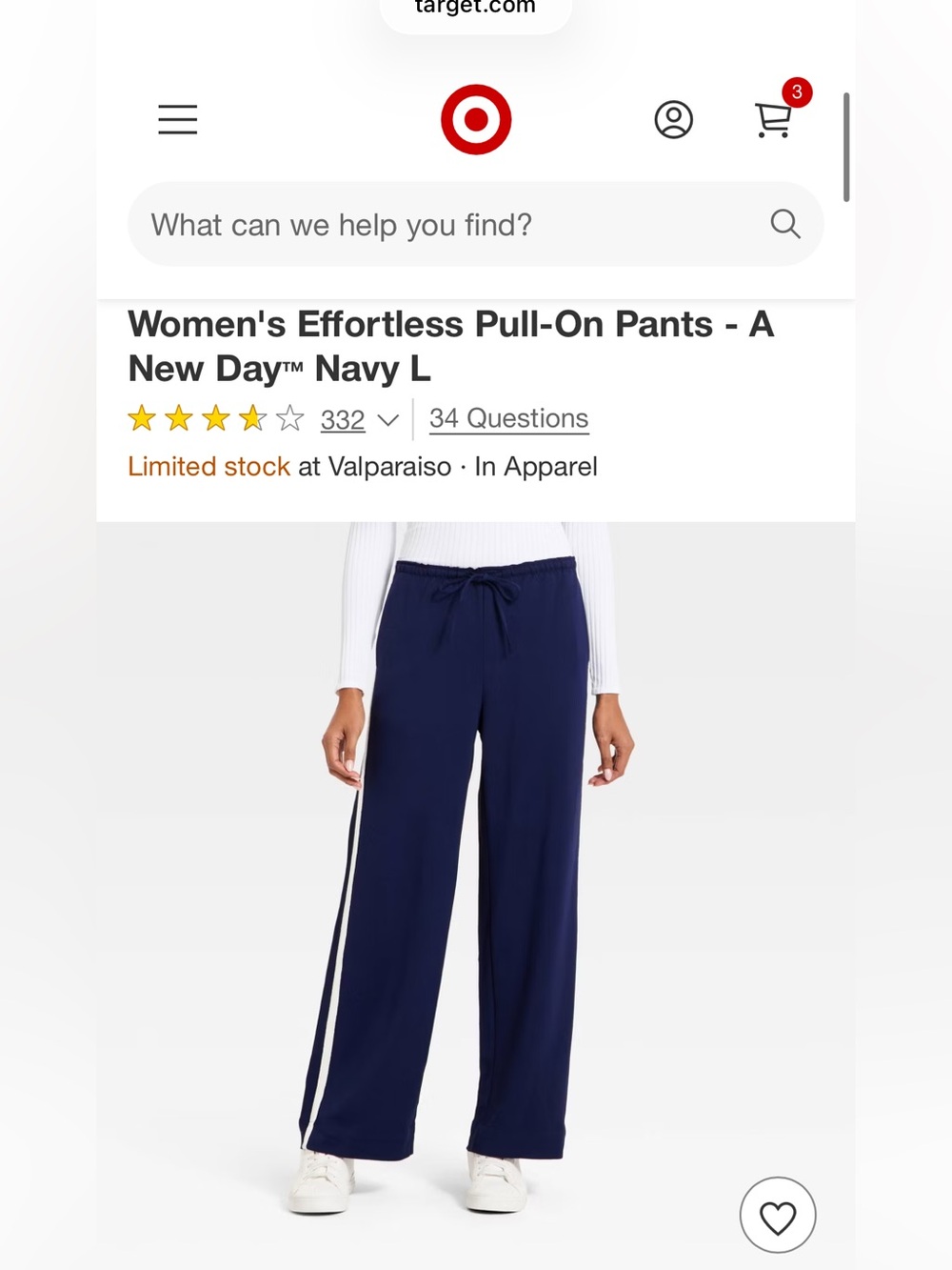 Target A New Day Effortless pull on pants- Medium long- NWT!